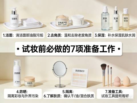 试妆前必做的7项准备工作